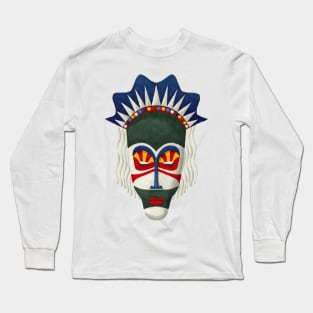 Watercolor tribal mask Long Sleeve T-Shirt